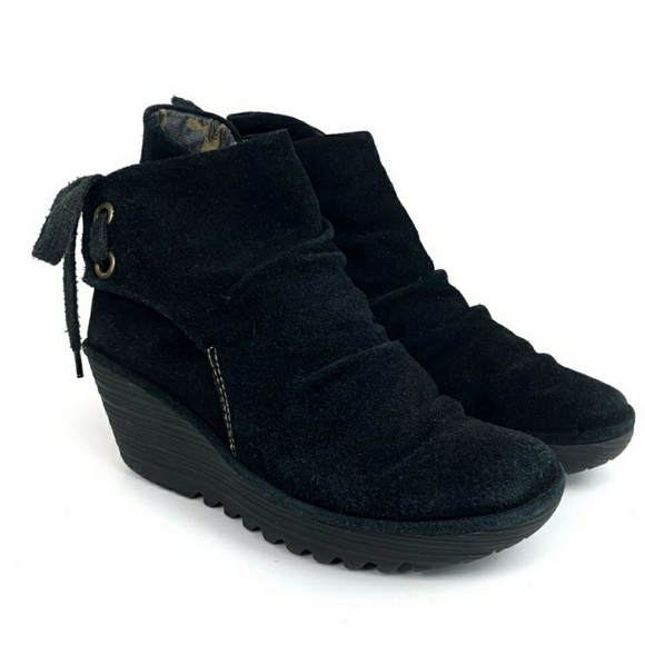 Fly London Yama Lace-Up Leather Ankle Boots Size 39 - Picture 1 of 11